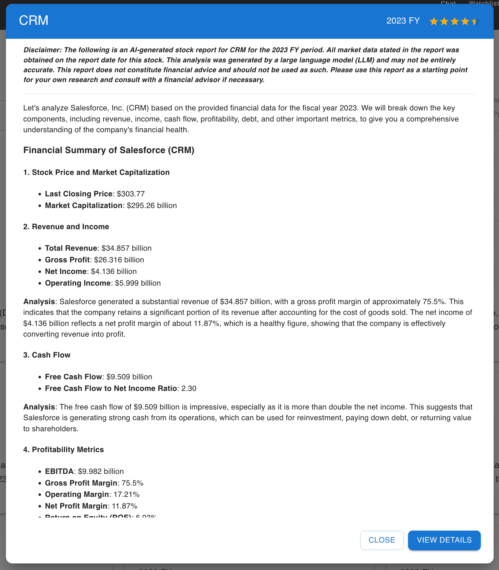 Analysis of CRM
