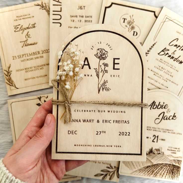 Vintage and Rustic Wedding Invitation Design Ideas