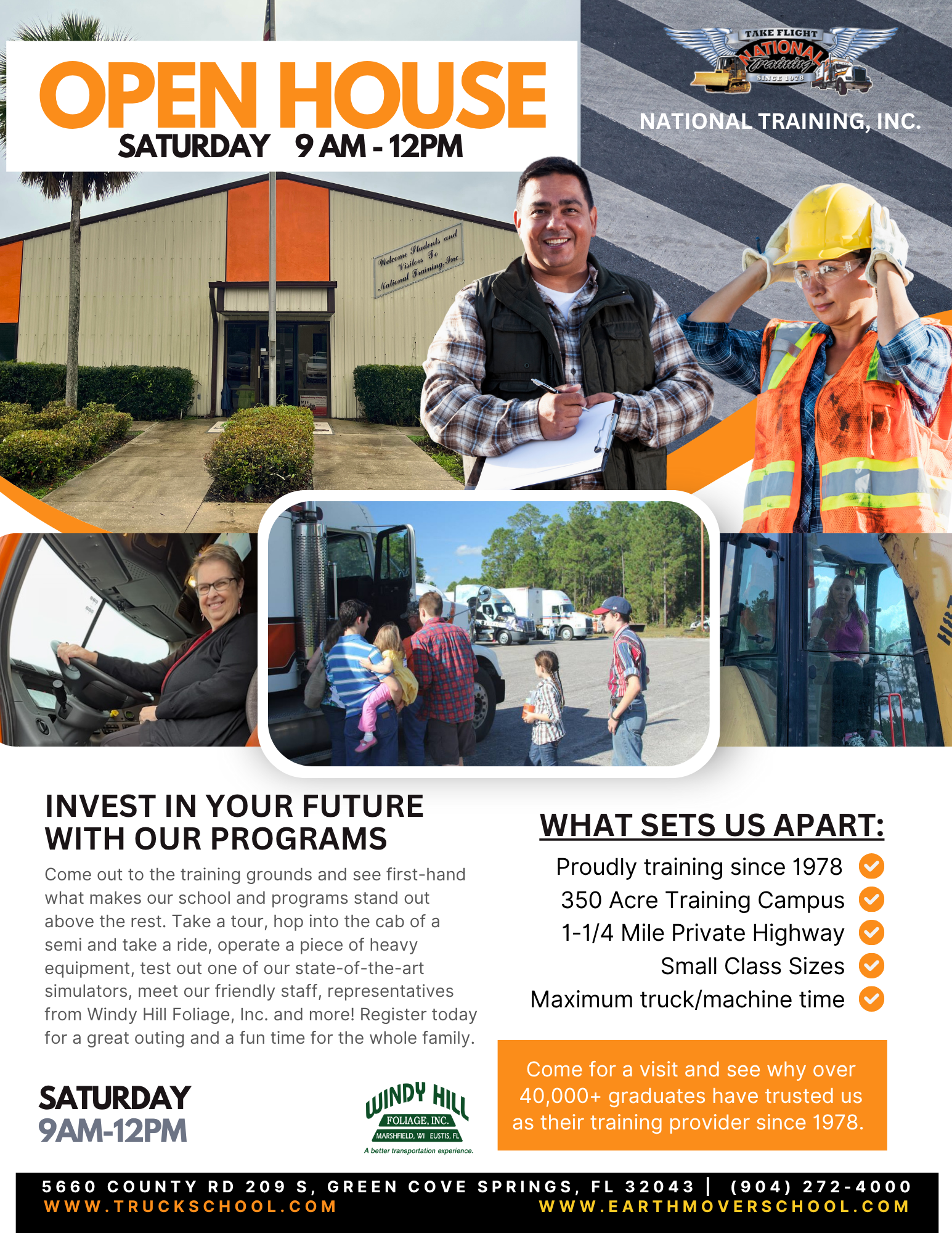 Join us Saturday April 19th from 9am-12pm for an Open House. Bring the whole family!