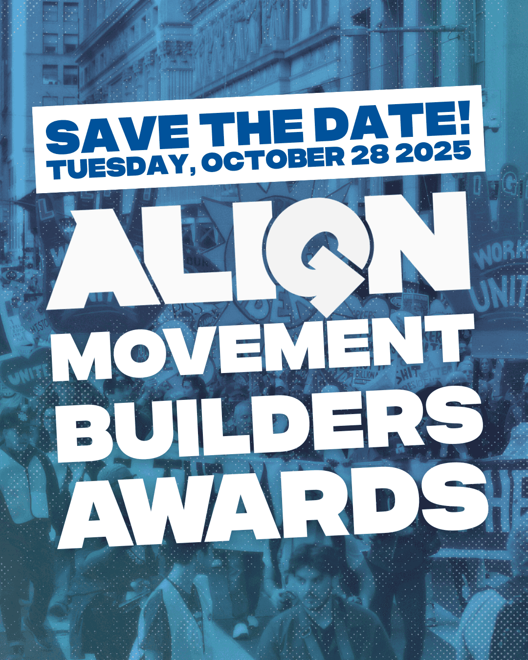 Save the Date! ALIGN's Movement Builders Awards are October 28