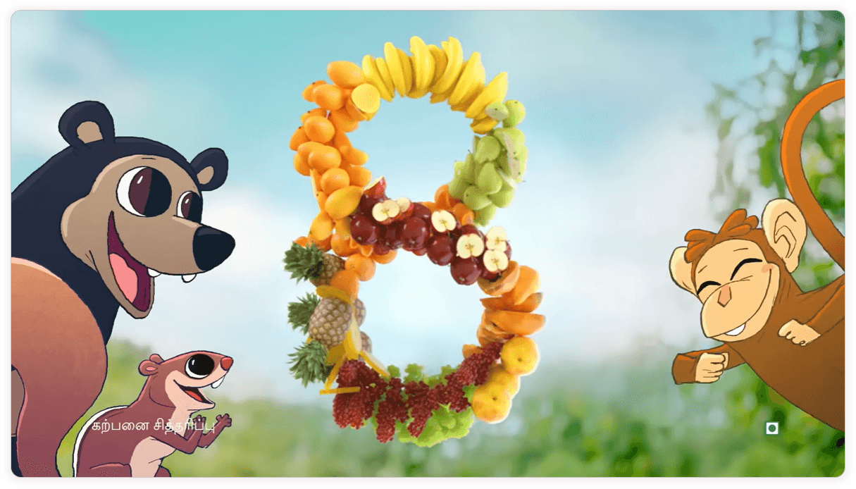 Kissan Jam captures kids' imaginations through daydreams, subtly weaving their entire brand story into these whimsical visuals. Their messaging highlights product benefits with transparent and relatable imagery.