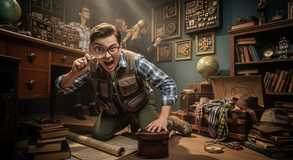 Discovery sparks through playful scrutiny.