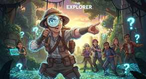 Curiosity leads through enchanted terrain.