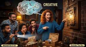 Ideas unlock through playful teamwork.