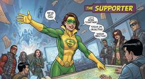 Hero rallies minds toward mission.