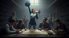 Cheer ignites minds mid debate.