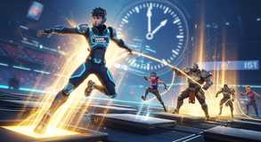 Contestants launch into timed showdown.