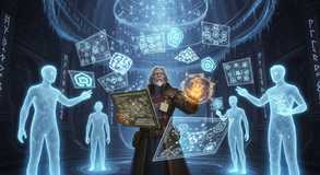Elder commands light-born knowledge flow.