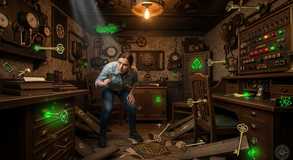 Secrets stir beneath fractured floorboards.