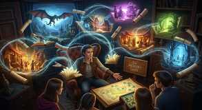 Worlds unfold through guided imagination.