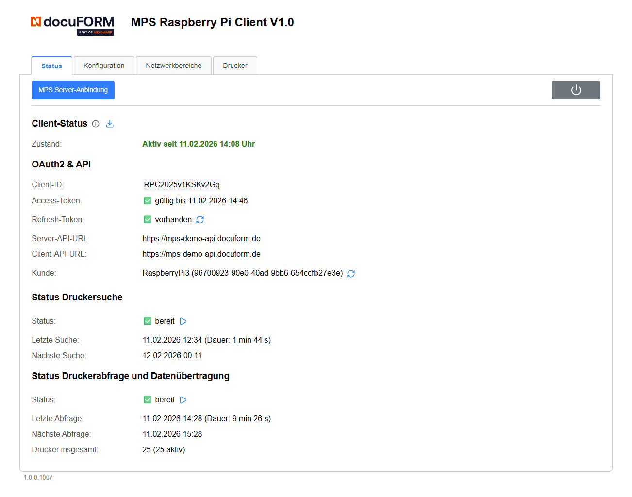 Mercury MPS Raspberry Pi Dashboard – Systeminformationen auf einen Blick