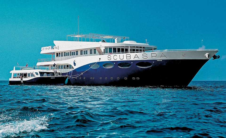 The four-deck Maldives Master provides guests with a number of spaces for onboard relaxation.
