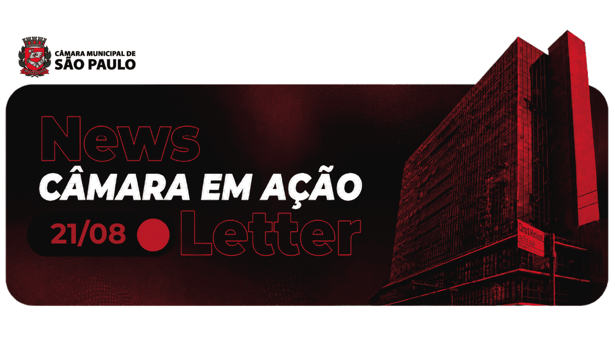 Capa da edição da newsletter Câmara em Ação
