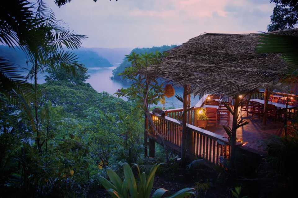 An aerial view of Turquoise Bay Resort in Roatan, Honduras.