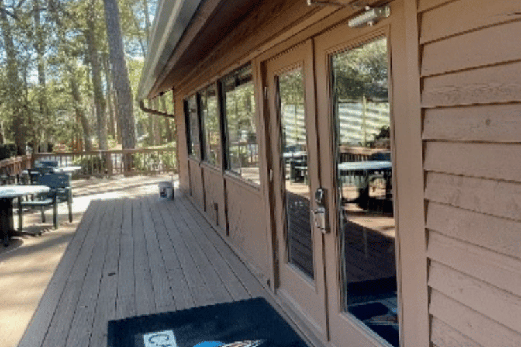 The freshly painted Carolina Club Activity Center.