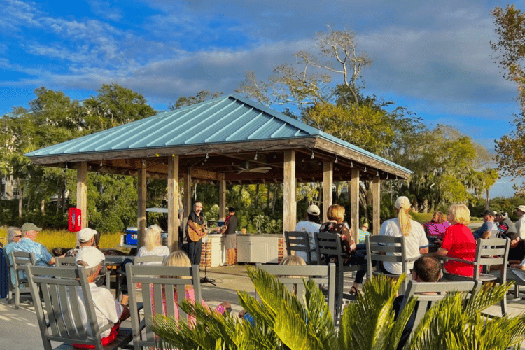 Spend a summer evening by the firepit with live music, wine, and a curated spread of cheeses.