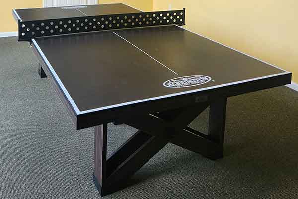 Our sleek new ping pong table brings fun and focus to every match.
