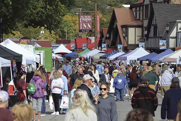 Crowds fill the streets of Hollister for the annual Grape and Fall Festival.