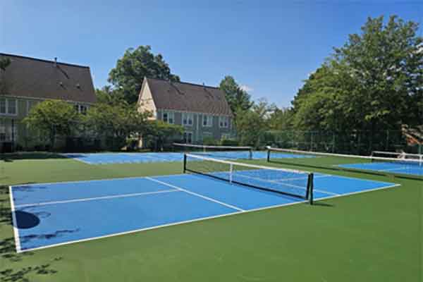 Tennis courts have been re-surfaced and two pickleball courts have been added.