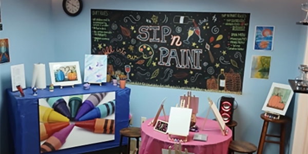 Unleash your inner artist at Sip & Paint.