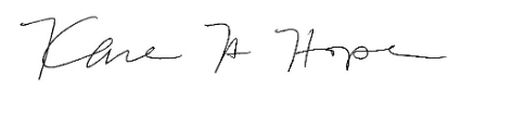 Rep Kara Hope's Signature Rep Kara Hope's Signature