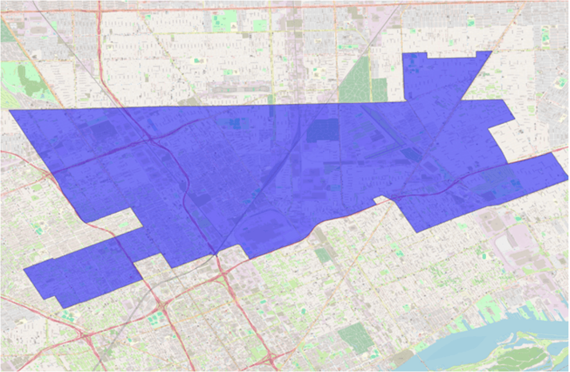 A map of Michigan State House District 7. A map of Michigan State House District 7.