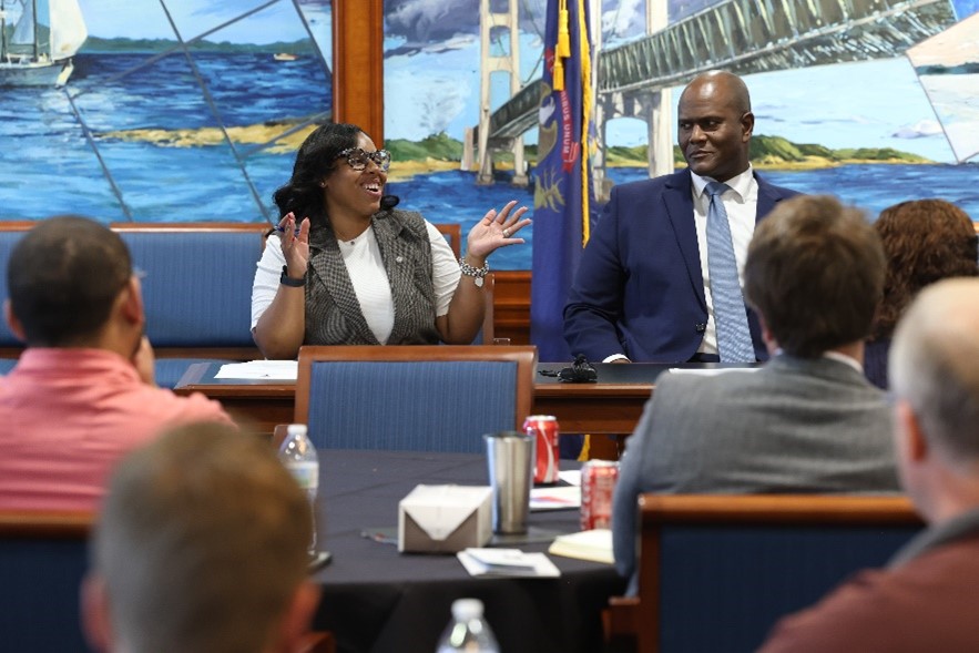 Community Conversations with Representative Kristian Grant. Join us for an opportunity to share legislative updates and hear about what matters most to you in District 82! Monday, May 19th - 9:00 am to 10:00 am. Sip coffee and Cocktails. 806 Alger St SE, Grand Rapids, MI 49507. Community Conversations with Representative Kristian Grant. Join us for an opportunity to share legislative updates and hear about what matters most to you in District 82! Monday, May 19th - 9:00 am to 10:00 am. Sip coffee and Cocktails. 806 Alger St SE, Grand Rapids, MI 49507.