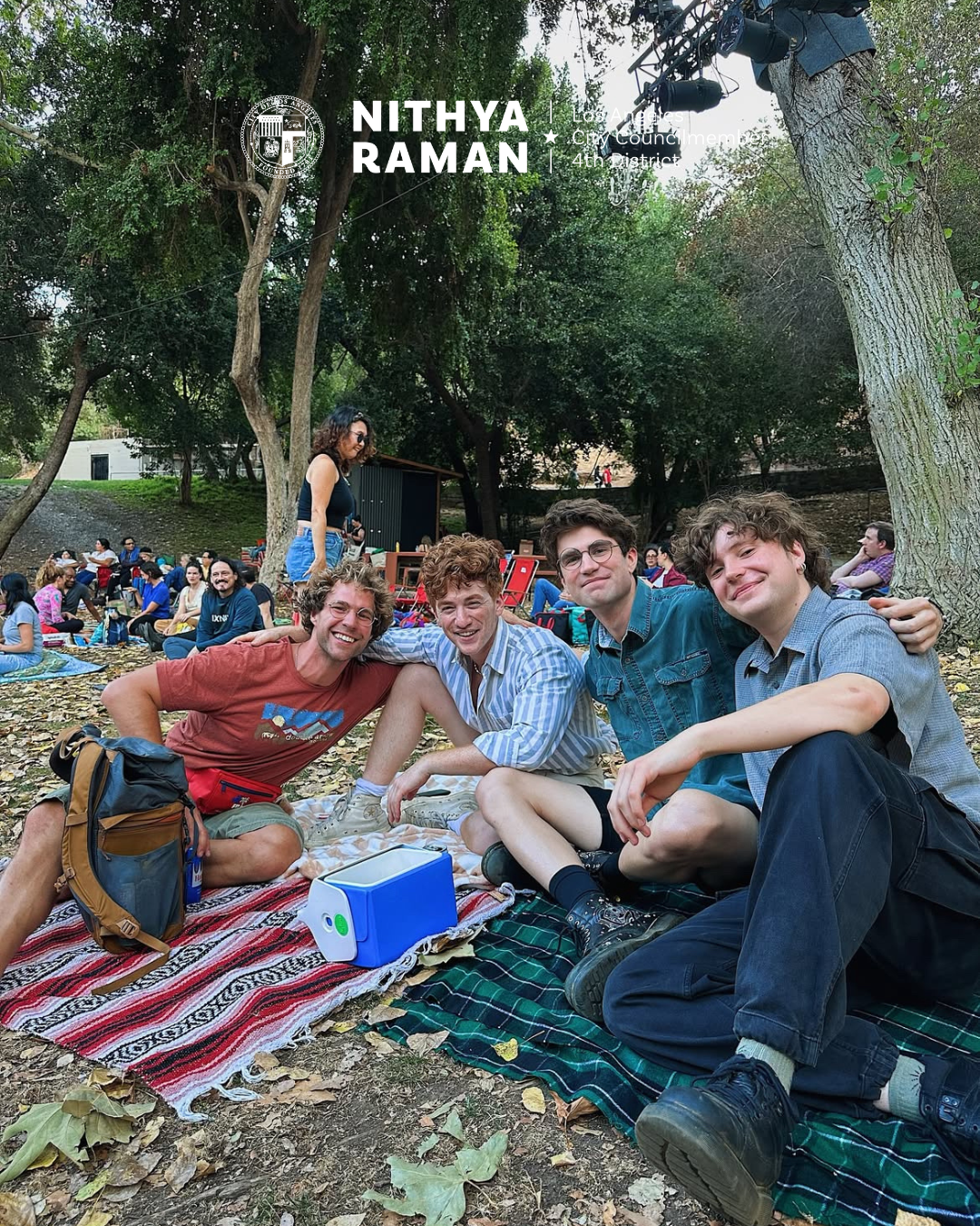 Attendees at the Griffith Park Free Shakespeare Festival 