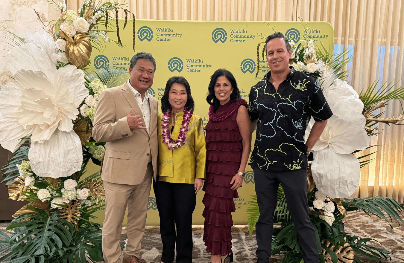 Lt. Gov. Sylvia Luke and group smiling for a picture. 