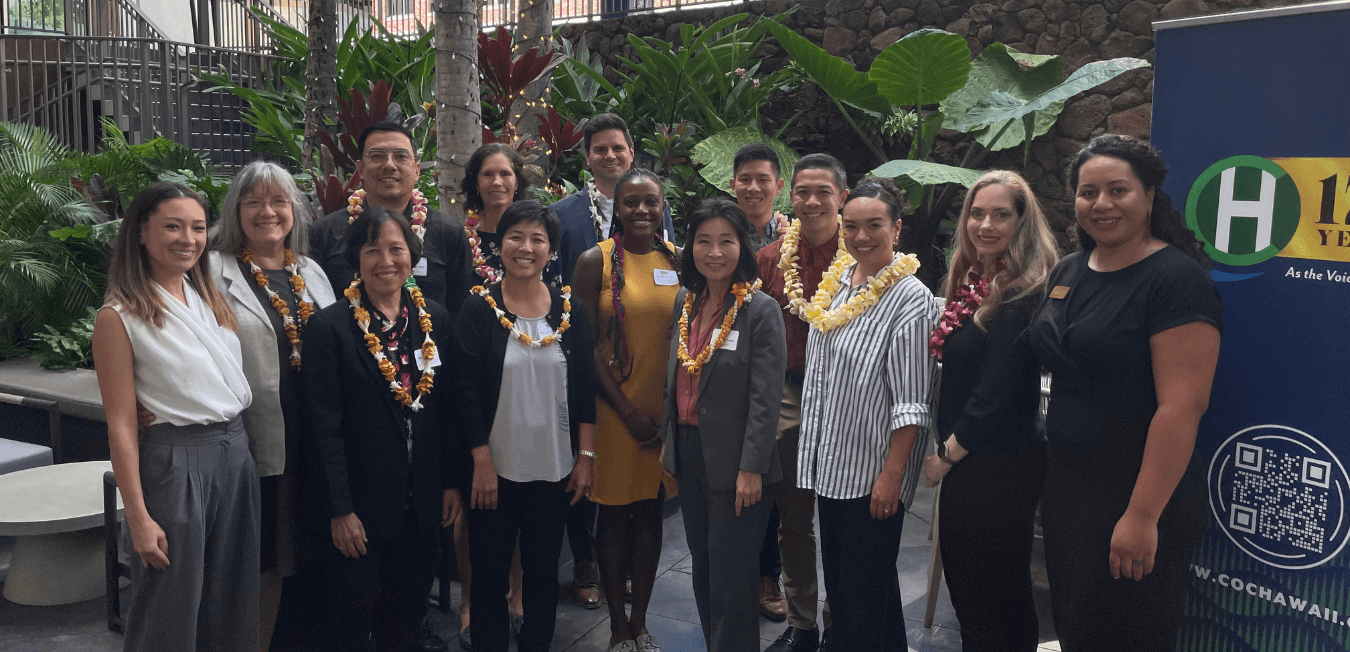 Lt. Gov. Sylvia Luke, legislators, and community leaders smiling for a group picture. 
