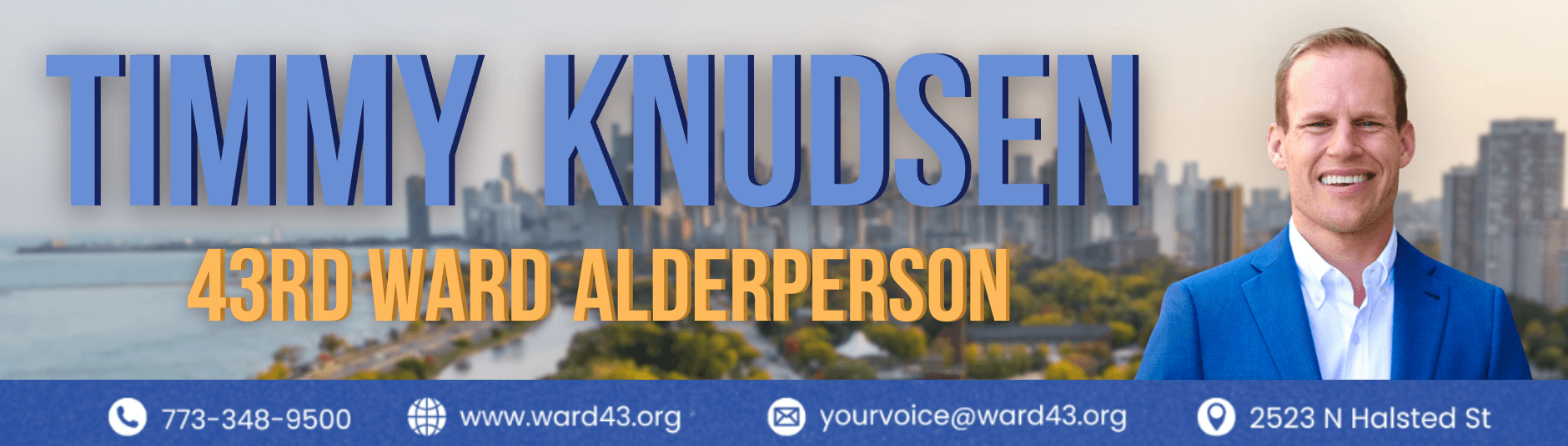 Photo of Timmy Knudsen, Alderman of the 43rd Ward of Chicago, IL
