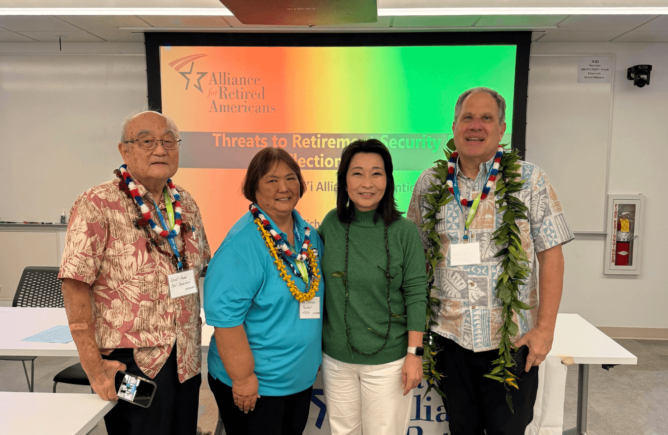 Lt. Gov. Sylvia Luke and group smiling for a group photo. 