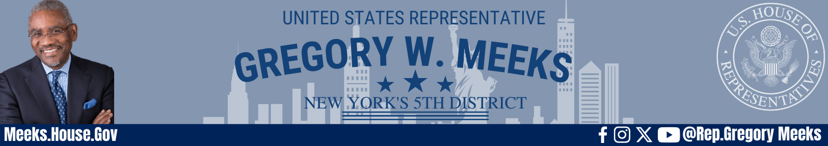 Rep. Gregory Meeks banner