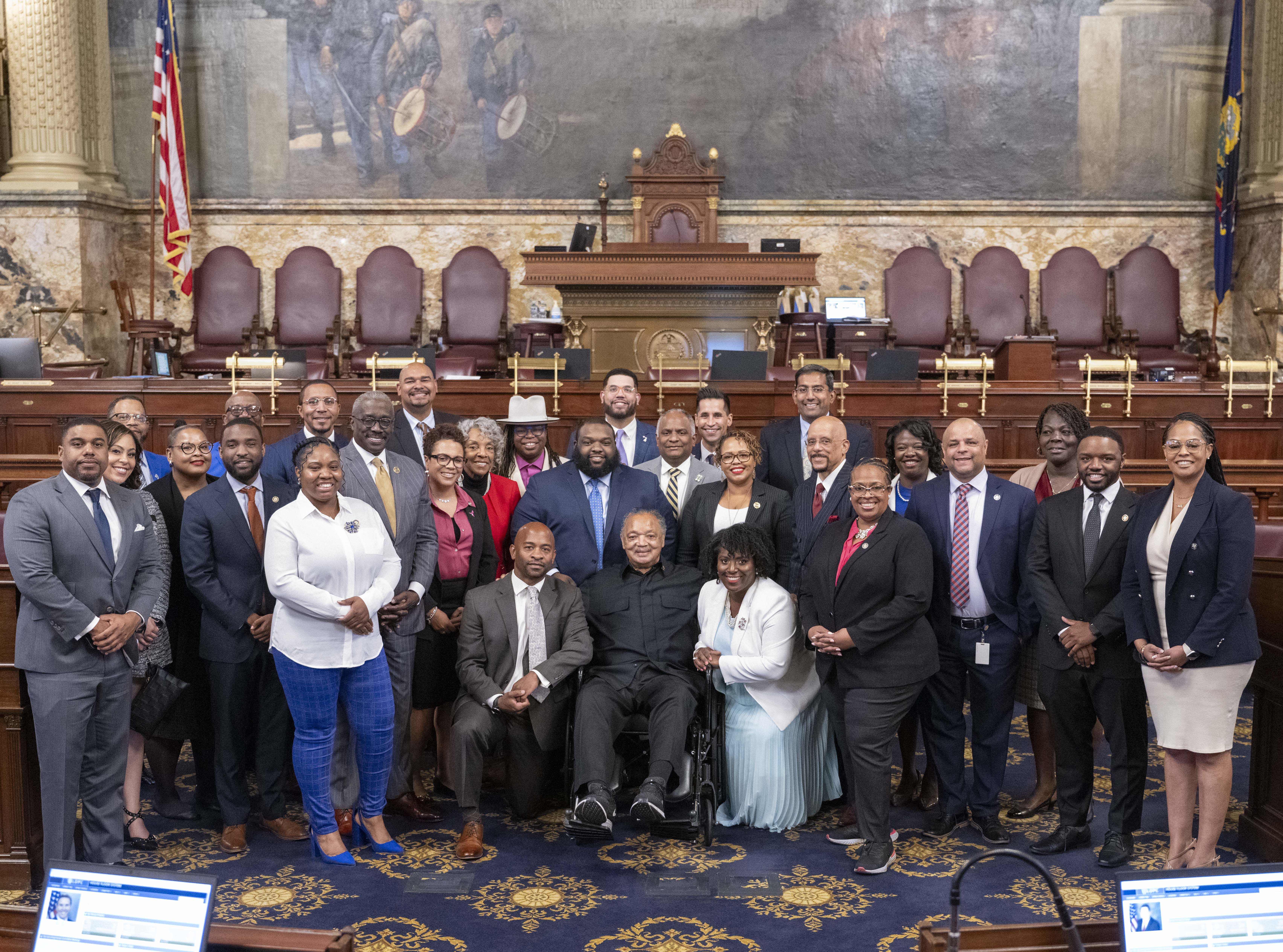 PA Legislative Black Caucus with Rev. Jesse Jackson
