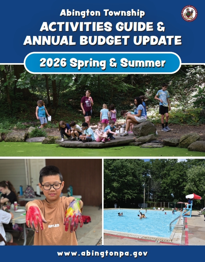 a visual of the Abington Activities guide cover