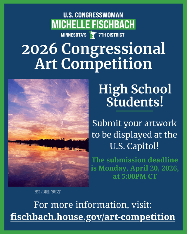 2026 Congressional Art Competition flyer 2026 Congressional Art Competition flyer