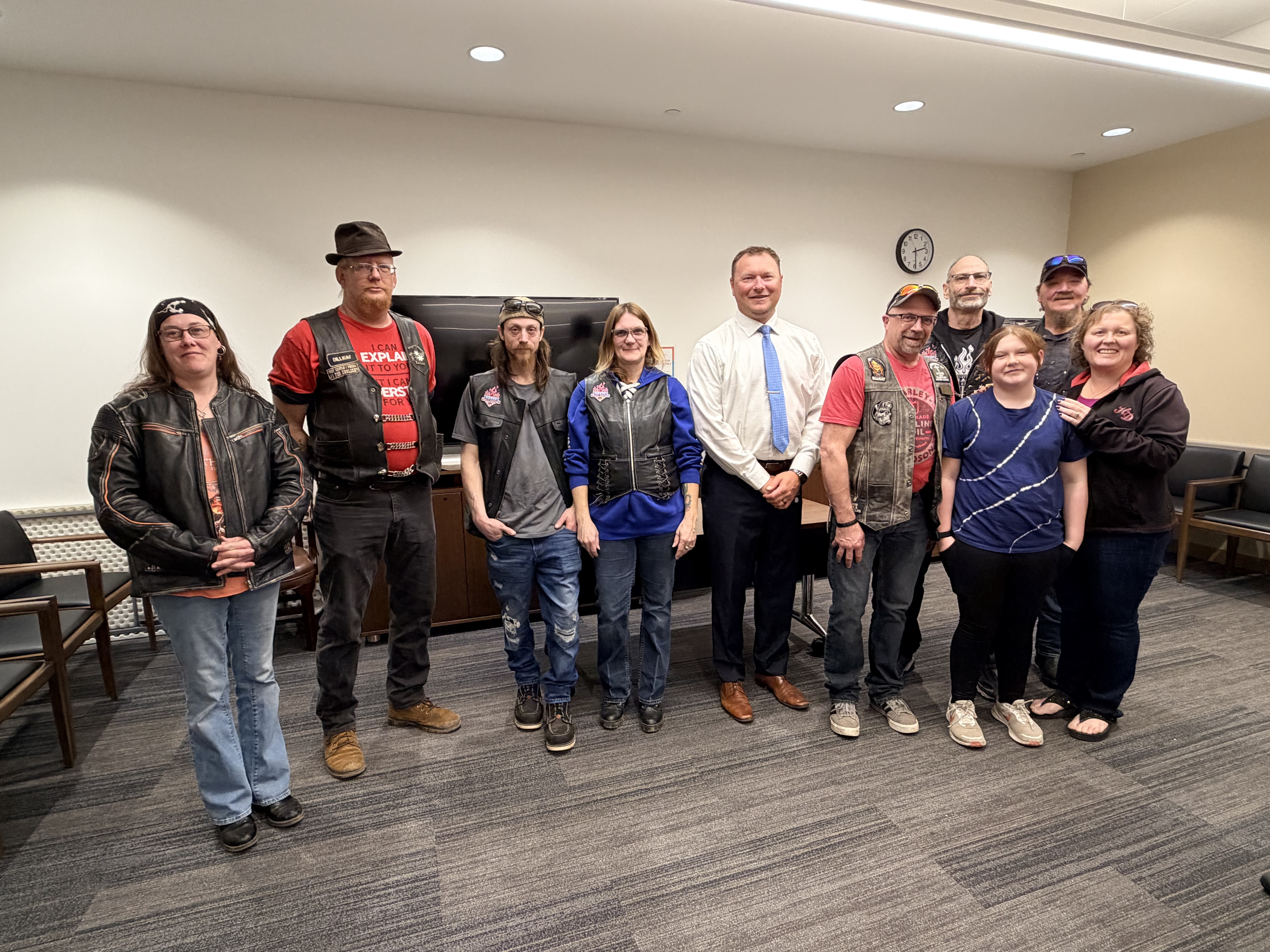 Constituents from South Central and Way West ABATE Motorcycle Clubs for stopping by the Capitol last month Constituents from South Central and Way West ABATE Motorcycle Clubs for stopping by the Capitol last month