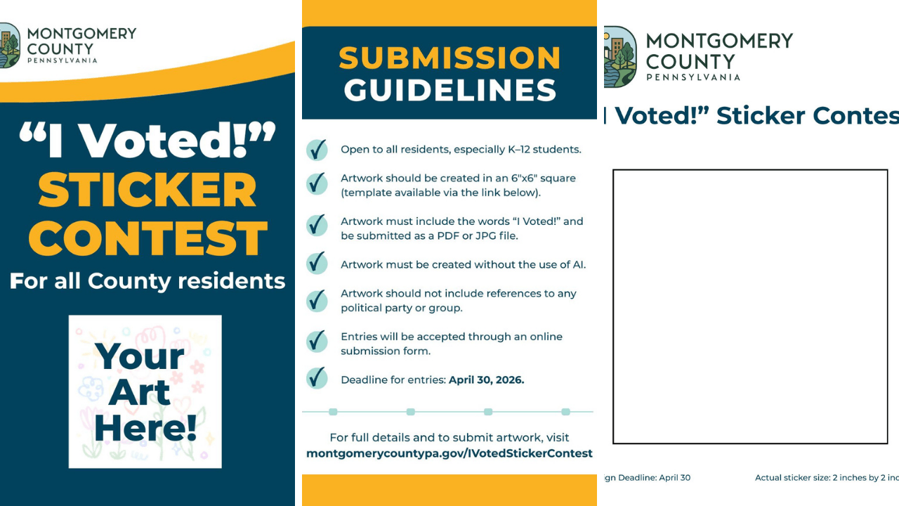 I Voted Sticker Contest- Montco