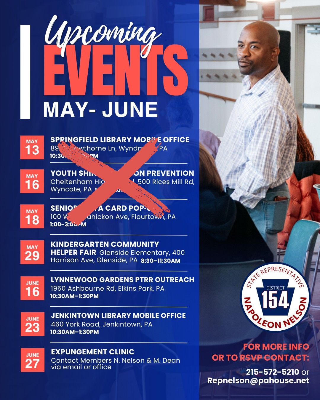 Join Me at Upcoming Community Events Across the 154th District