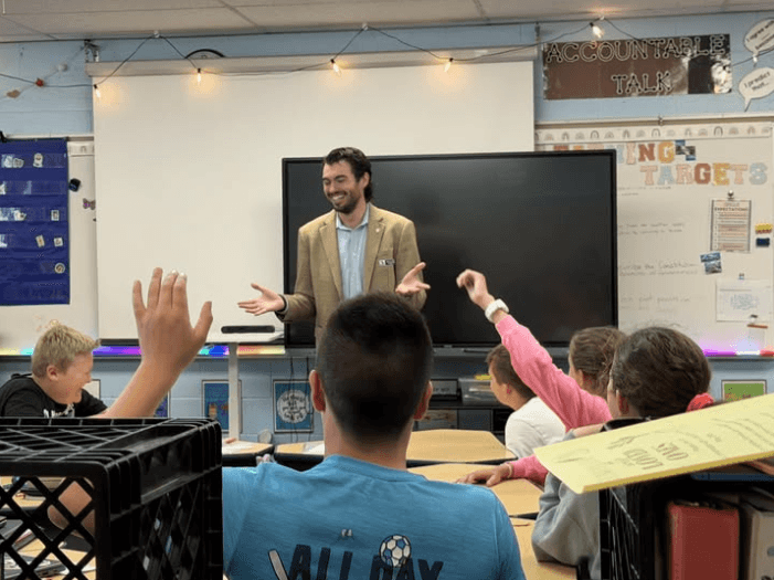 Speaking with Springview Elementary students, May 18 Speaking with Springview Elementary students, May 18