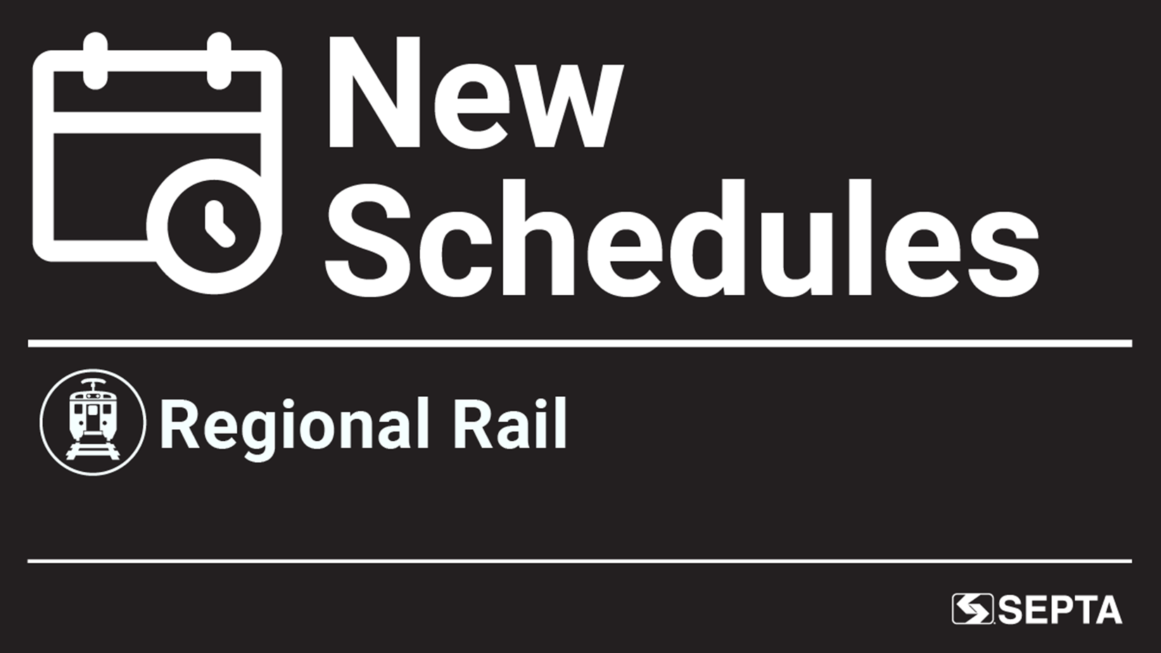 New SEPTA Schedules