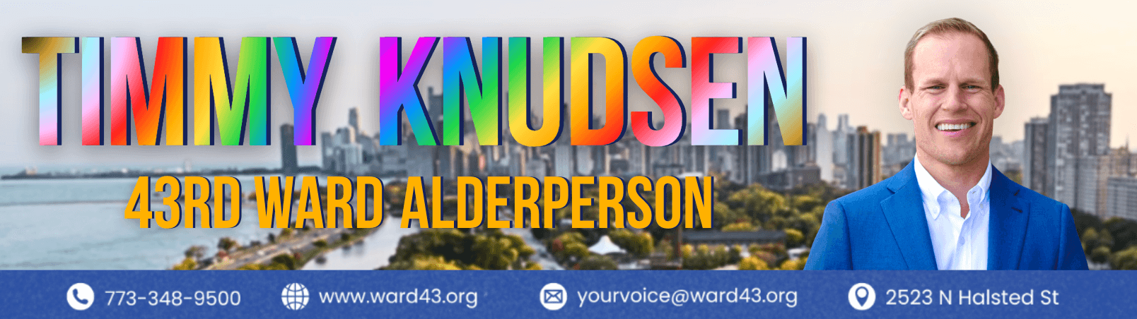 Photo of Timmy Knudsen, Alderman of the 43rd Ward of Chicago, IL