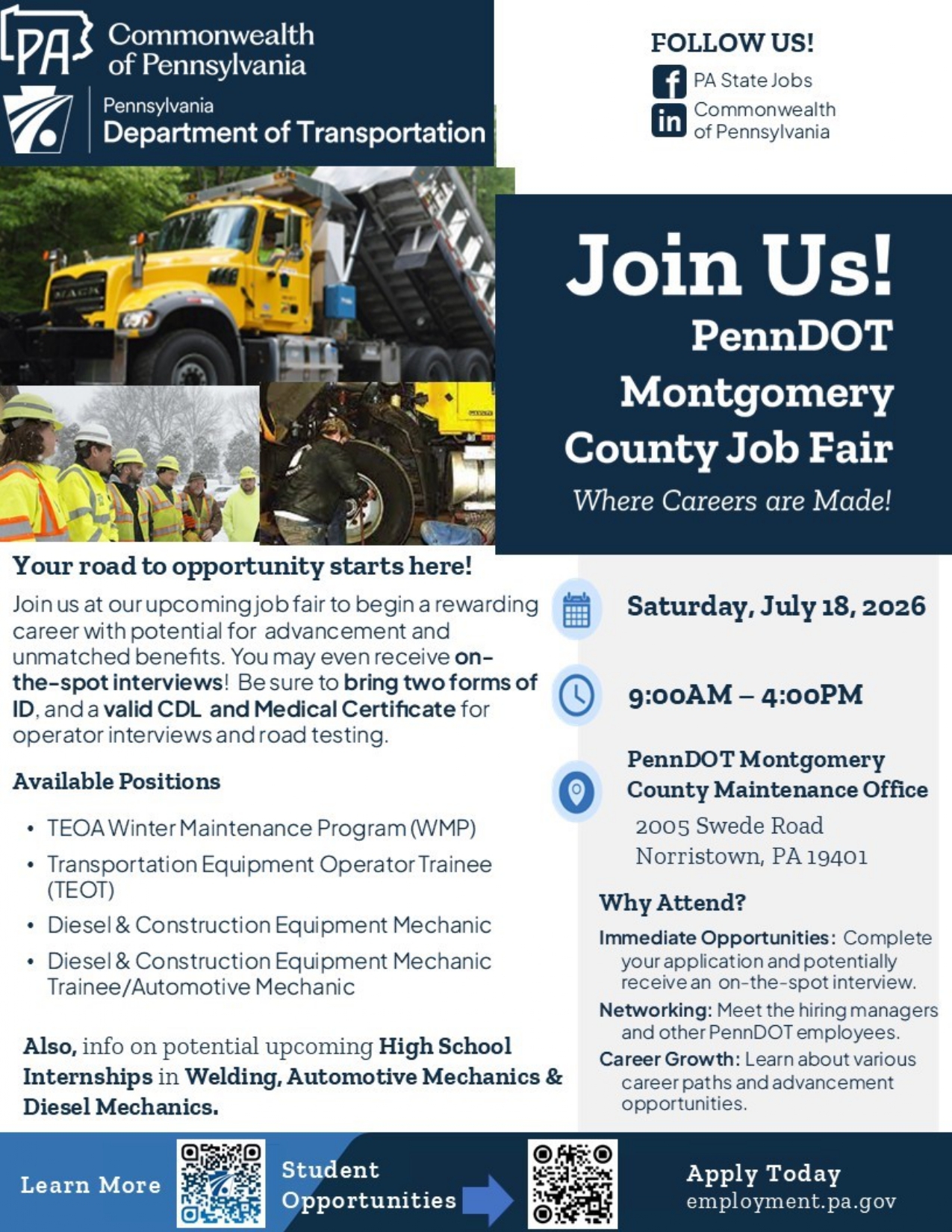 PennDOT Job Fair