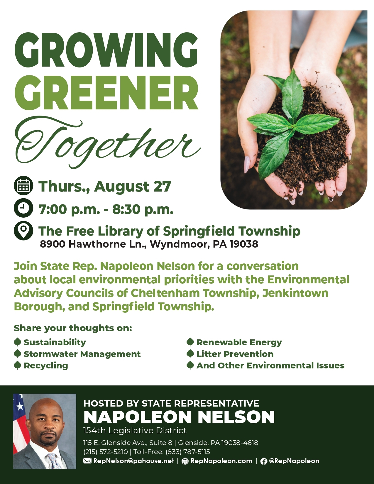 Growing Greener Together Townhall