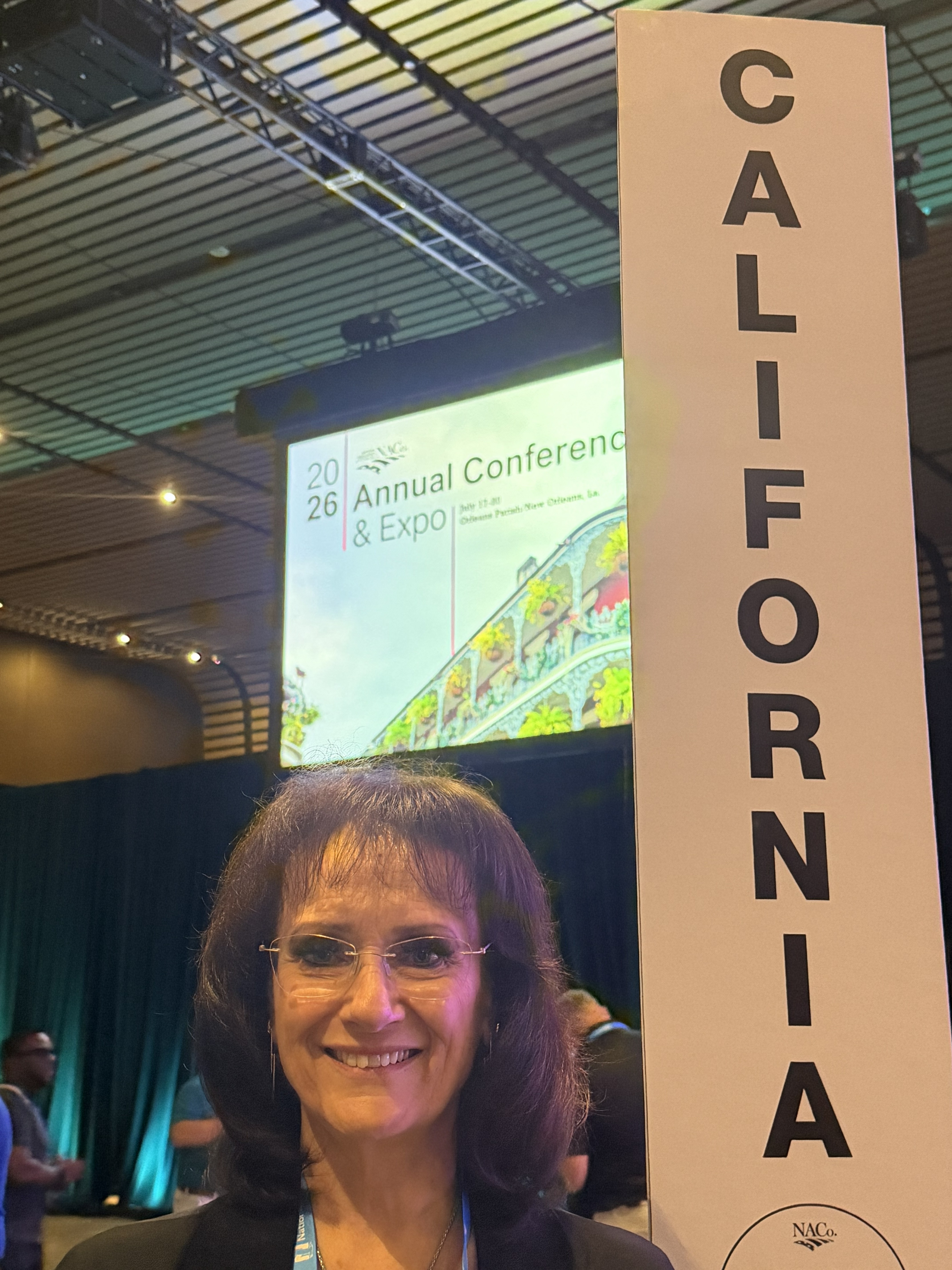 A photo of Supervisor Suzanne Jones at the National Association of Counties Annual Conference.