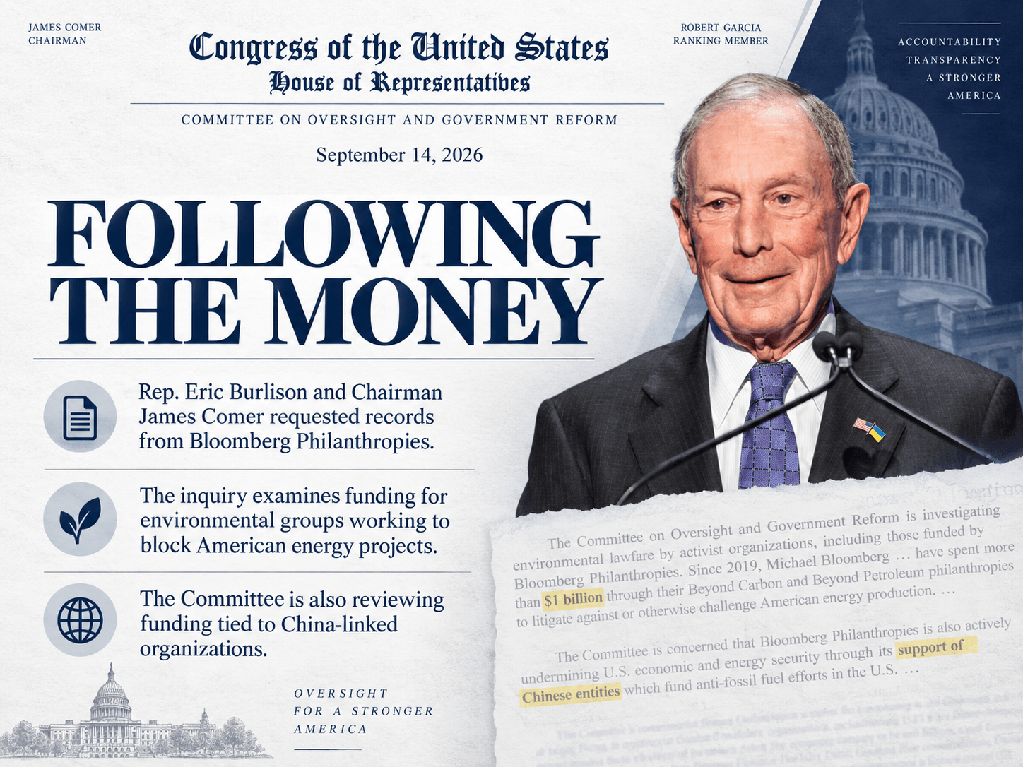 Bloomberg Letter