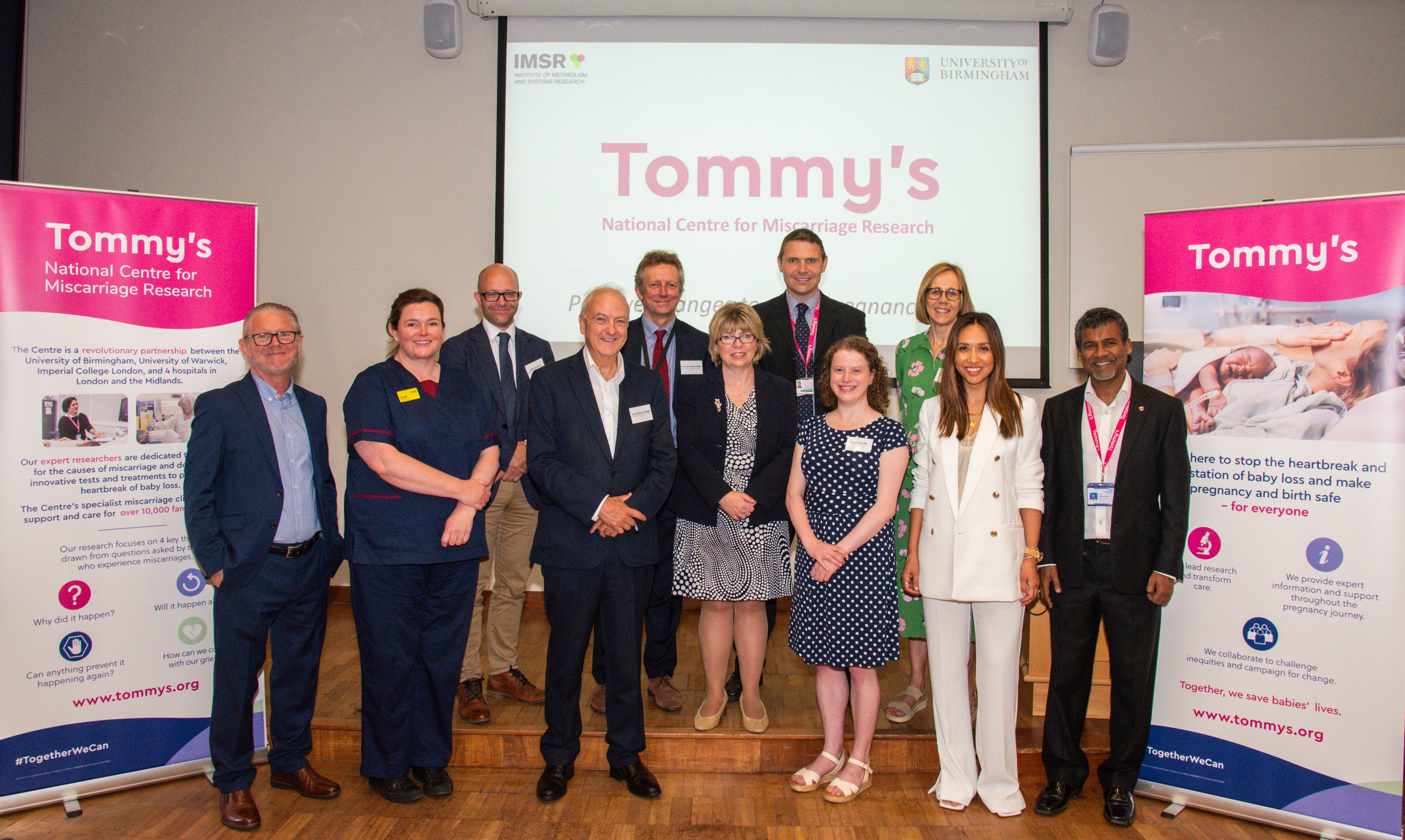 Olivia with Minister Maria Caulfield and Myleene Klass on a visit to Tommy's Research Centre Olivia with Minister Maria Caulfield and Myleene Klass on a visit to Tommy's Research Centre