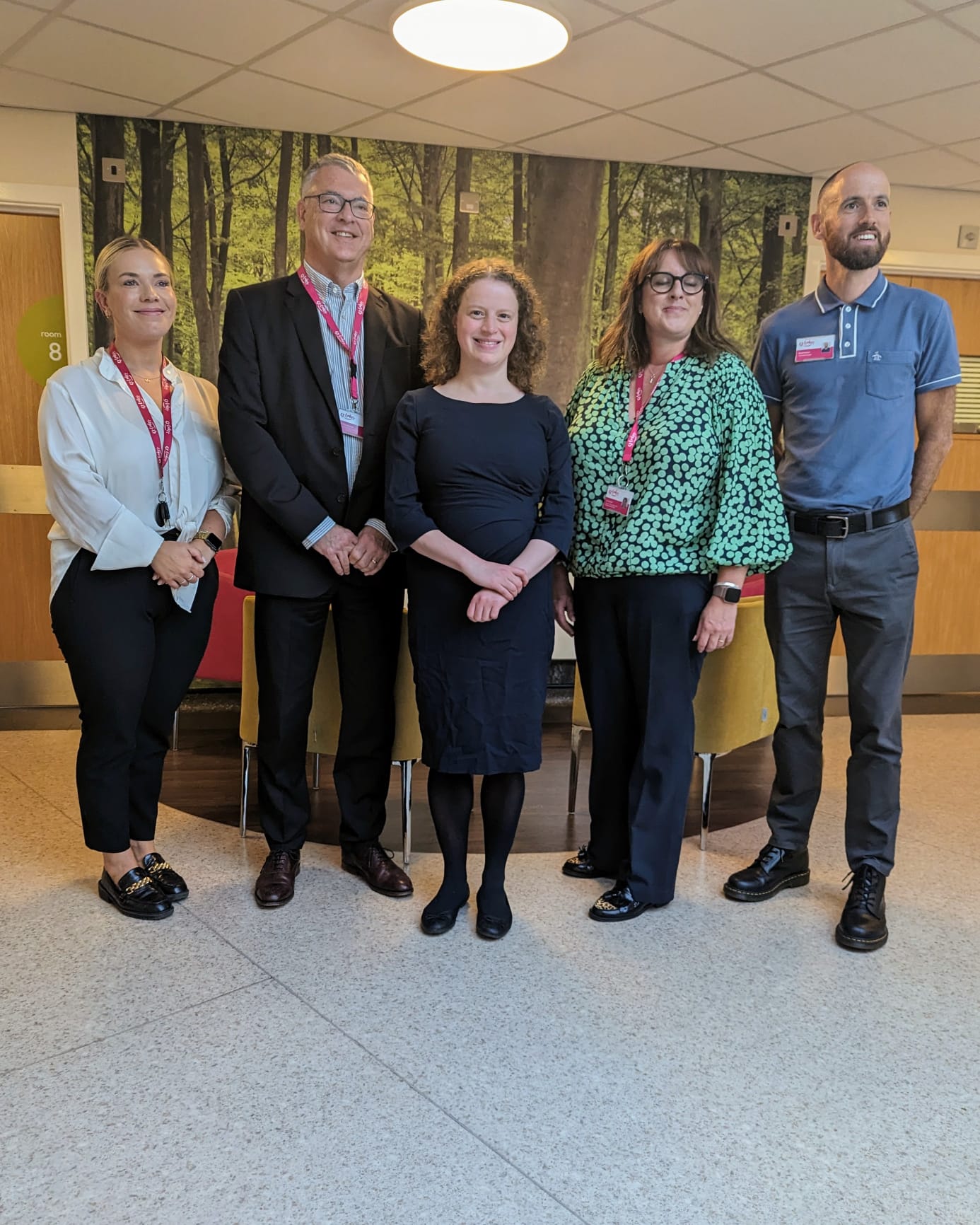 Olivia with some of the team at St Luke's. Olivia with some of the team at St Luke's.