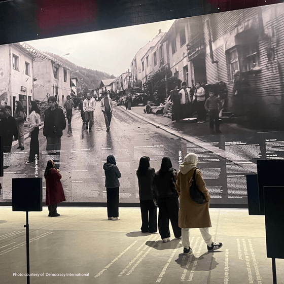 Image of Youth Bridges Europe in the museum in Bosnia