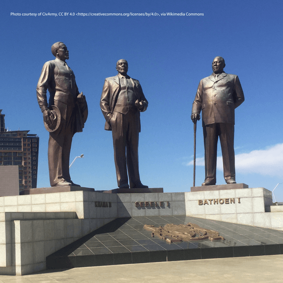 Image of Three Dikgosi Monument, Gaborone, Botswana